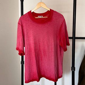 Red-pink faded tshirt
